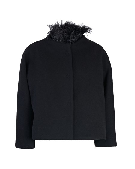 Shop ANTONELLI  Cappa: Antonelli giacca "Elton".
Girocollo.
Dettaglio piume rimovibili.
Chiusura con bottoni.
Maniche lunghe.
Vestibilità regolare.
Esterno: 75% Lana 25% Poliammide.
Fabbricato in Italia.. ELTON K3214 865C-999